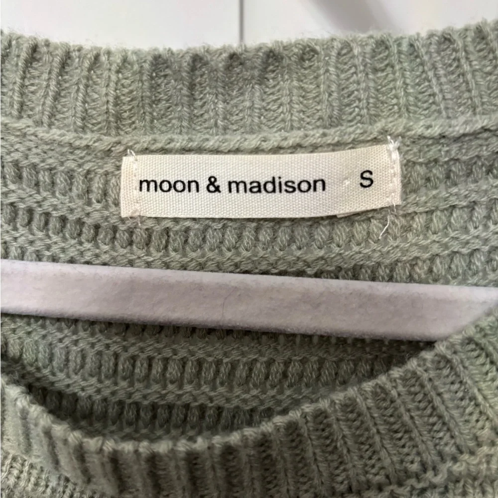 moon & madison Sage Ribbed Sweater - Picture 3 of 3